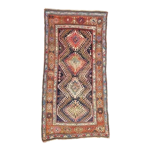 1870's Antique Caucasian Bordjalou Kazak Rug - 04'00 X 07'11