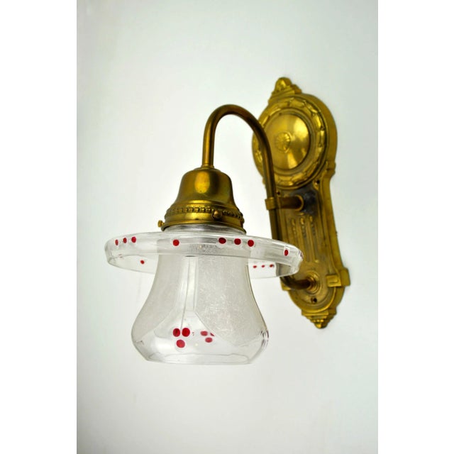 Vintage Art Nouveau Wall Light For Sale - Image 11 of 11