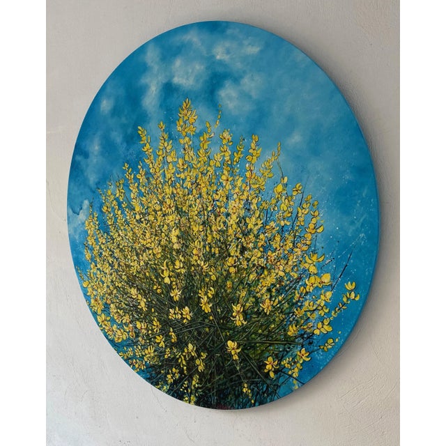 Blue Anastasia Gklava, Flowers of Loussios, 2022, Oil on Canvas For Sale - Image 8 of 10