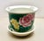 Petite vintage Chinese planter with water tray. This is a vintage Chinese hand-painted porcelain planter, featuring a deep...