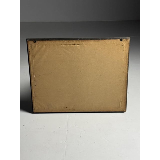 Unknown, Grain Field with Scarecrows, Chalk on Paper, Framed For Sale - Image 4 of 14