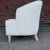 Eggshell Pair of Custom White Tub Chairs Mid Century Modern For Sale - Image 8 of 12