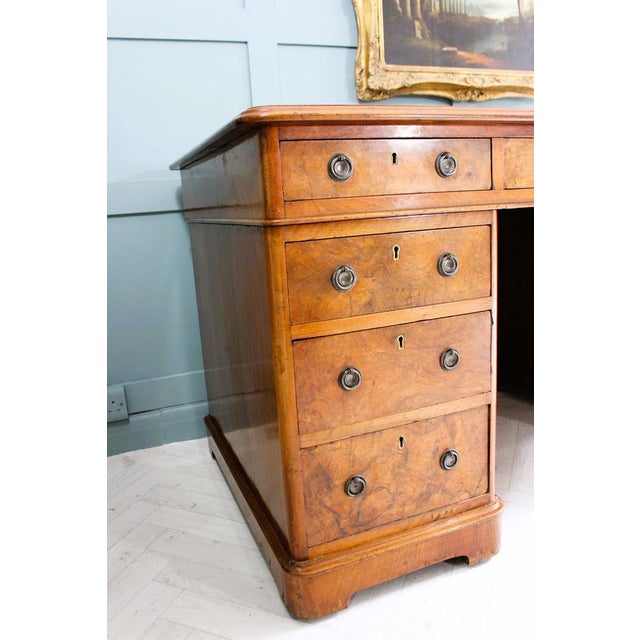 19th Century Burr Walnut Desk For Sale - Image 15 of 18