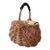 Handwoven Rattan Petal Shaped Handbag For Sale