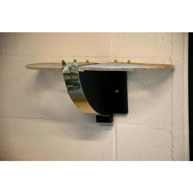 1970s Italian Mazzega Sconces With Murano Glass, 1970s - a Pair For Sale - Image 5 of 11