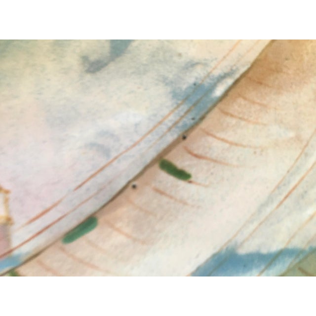 Unique Enamel on Copper Painting Titled “Boat Ride” by J Kooper. Listed American Artist. For Sale - Image 9 of 12