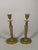 Pair of gilt bronze candlesticks, Empire period, known as "Return from Egypt" style, early 19th century. The stem is...
