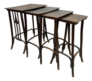 Secession Nesting Tables from J&J Kohn, 1890s, Set of 4