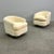 Mid-Century Modern Milo Baughman Style Swivel Chairs, Chrome Base, Cream Velvet Pair of modern Milo Baughman inspired...