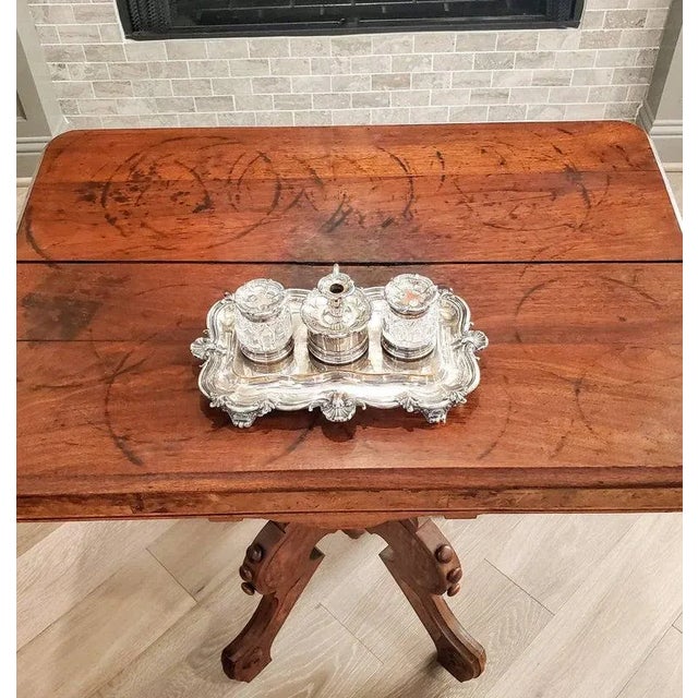 18th/19th Century Antique English Georgian III Period Matthew Boulton Inkstand For Sale - Image 4 of 11