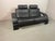 Kroken 2-Seater Sofa in Black Leather by Åke Fribytter for Nelo Möbel, Sweden, 1970s For Sale - Image 4 of 15