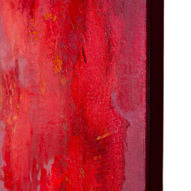 Giuseppe Caiafa, Ascensione di Fuoco: Abstract Textured Composition, Mixed Media on Canvas, 2025 For Sale - Image 4 of 7