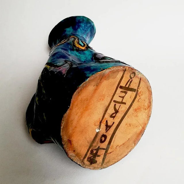 Mid-Century Italian Ceramic Vase by Bedin Lina, 1956 For Sale - Image 4 of 7