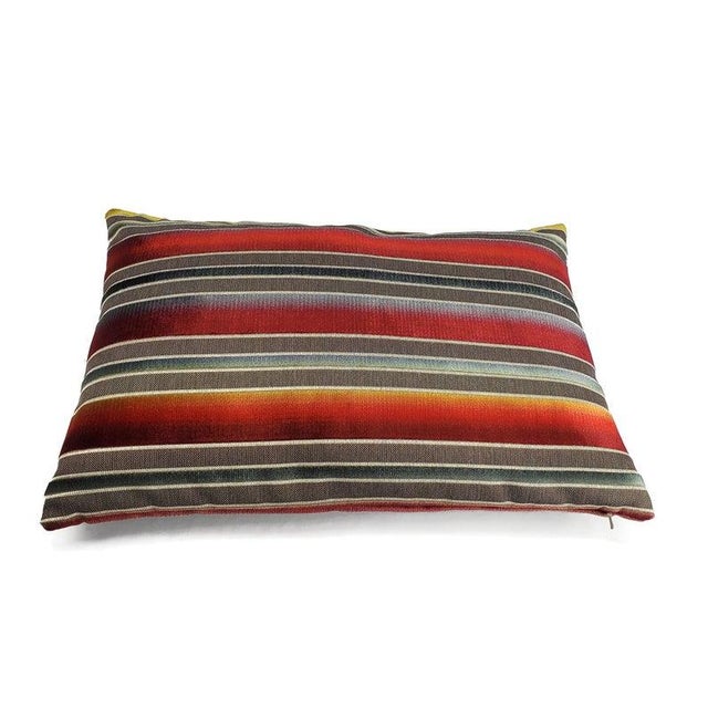 Contemporary S. Harris Siri Stripe in Sanguine Lumbar Pillow Cover For Sale - Image 3 of 7