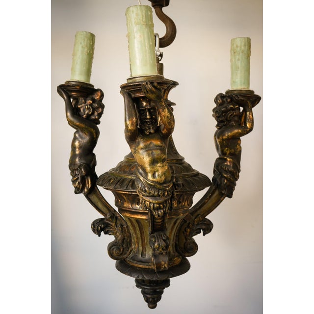 Chandelier with Four Greek Mythological Figures, 2010s For Sale - Image 11 of 18