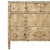 2020s Matthew Izzo Home Michelle Light Burlwood Four Door Chest With Glass Top and Brass Knobs For Sale - Image 5 of 9