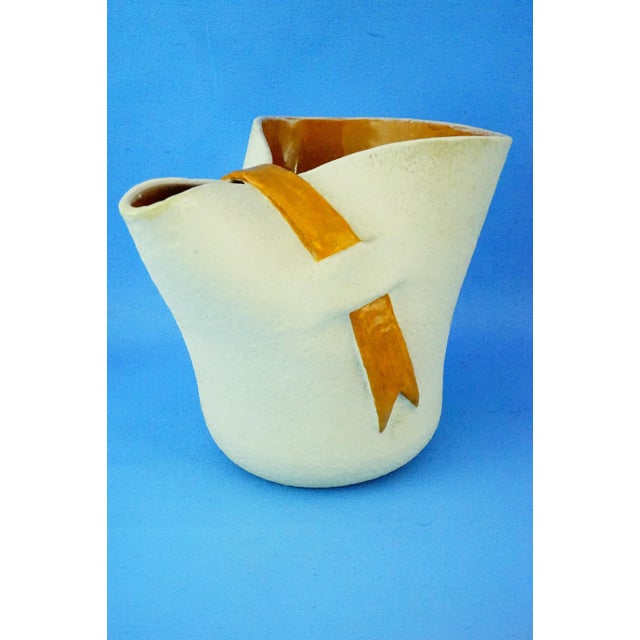 Modernist Ceramic Jug Vase by Studio Umbria ARS Umbra Umbertide, 1950s For Sale - Image 3 of 18