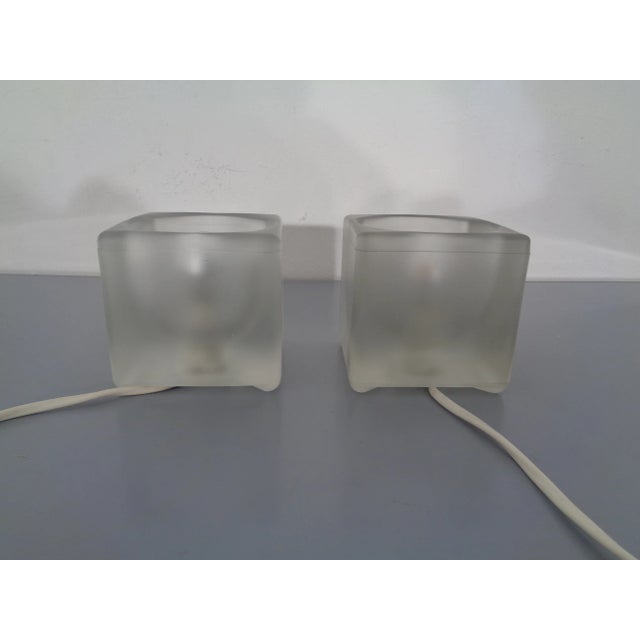 Glass Cube Lamps from Peill & Putzler, 1970s, Set of 2 For Sale - Image 17 of 17