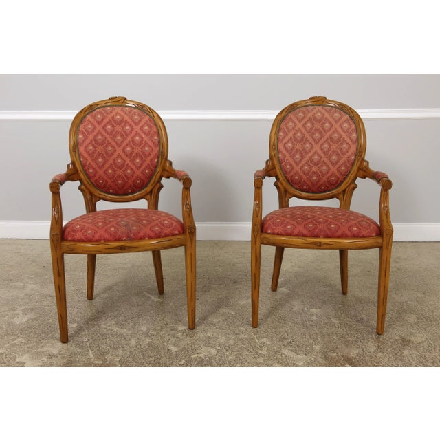 Pair Modern Design Branch Motif Carved Armchairs For Sale - Image 11 of 11