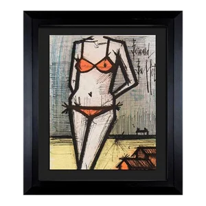 Bernard Buffet (1928 - 1999 ) Original Lithograph in Color | Signed | 1968 | on the Beach
