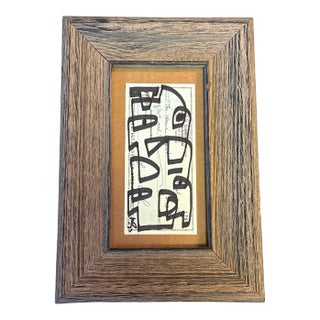 Contemporary Original Wayne Cunningham Abstract Marker Drawing For Sale
