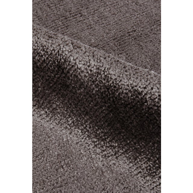 Exquisite Rugs Milton Hand Loom Viscose Dark Gray - 6'x9' For Sale - Image 4 of 7
