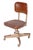 Metal Mid Century Industrial Swivel Desk Chair For Sale - Image 7 of 13