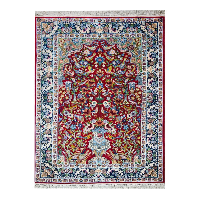 Vintage Isfahan Rug For Sale