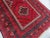 Vintage Afghan Baluchi Hand-Knotted Wool Wide Runner Rug With Red Geometric Tribal Runner For Sale - Image 10 of 11