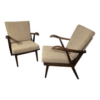 Vintage Armchairs by Krasna Jizba, 1960s, Set of 2 For Sale