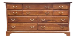 Cresent Furniture Solid Cherry Traditional Style 68" Triple Dresser 7268