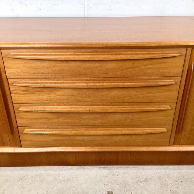 Bernhard Pedersen & Søn Danish Teak Tambour Door Credenza For Sale - Image 13 of 17