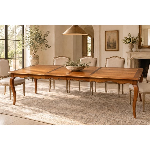 Ethan Allen Maison Collection Dining Table With 2 Leaves For Sale - Image 11 of 12