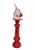 Red Red & White Acrylic Sculptural Table Lamp by Acrylic Design White Opaline Glass For Sale - Image 8 of 13