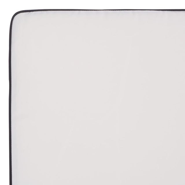 2020s Sophie Chaise Lounge, Natural/Beige Cushion Black Piping For Sale - Image 5 of 11