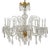 Antique Bohemian Crystal Chandelier, 1950s For Sale - Image 10 of 10