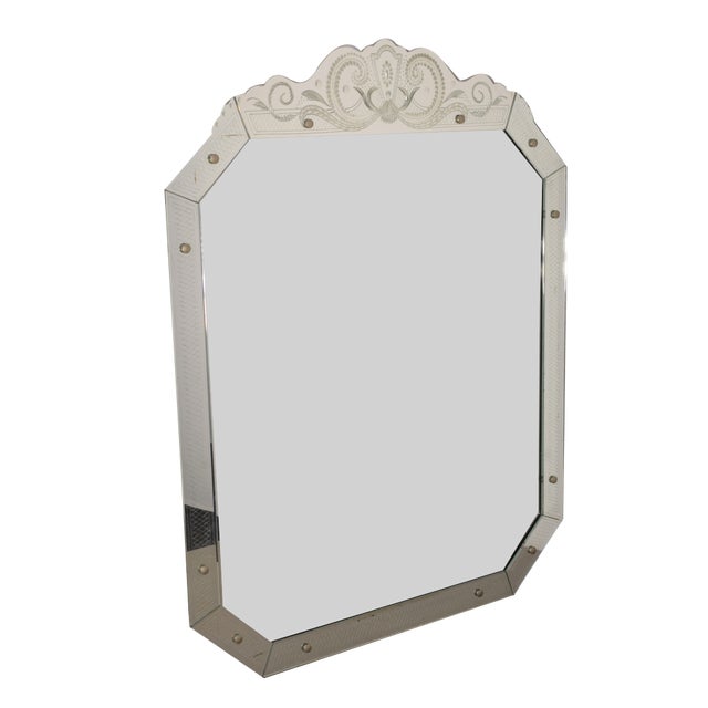 Vintage Italian Mirror by Pietro Chiesa, 1950s For Sale