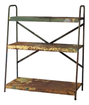 Vintage Industrial Metal Shelves
