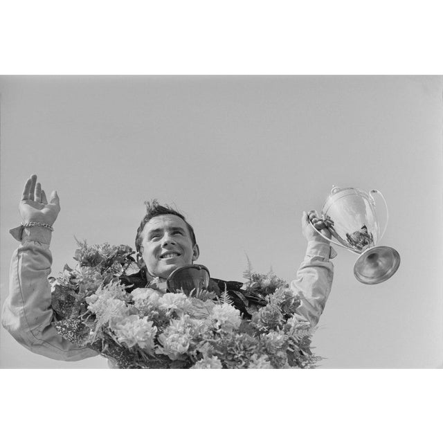 Jackie Stewart wins the International Trophy British Formula One driver Jackie Stewart celebrate his victory at the Daily...