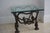 Beautiful vintage rope side table. Heavy and bezeled thick glass. Came from famed Este Lauder Estate. A true timeless...