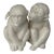 1960s Fitz & Floyd Ceramic Monkey Salt and Pepper Shakers For Sale
