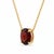 Dainty Garnet Solitaire Necklace, January Birthstone Necklace, Minimalist Red Gemstone Necklace For Sale - Image 4 of 4