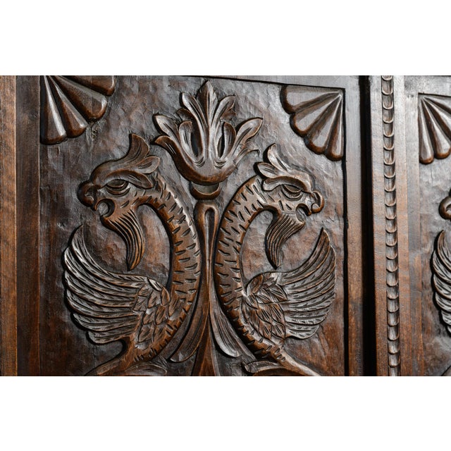 Carved European Hall Bench For Sale In West Palm - Image 6 of 8