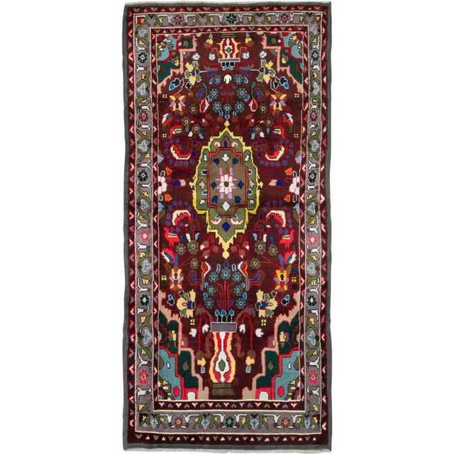Vintage Persian Hamadan Rug – Size: 3' 7" X 7' 9" For Sale - Image 11 of 11