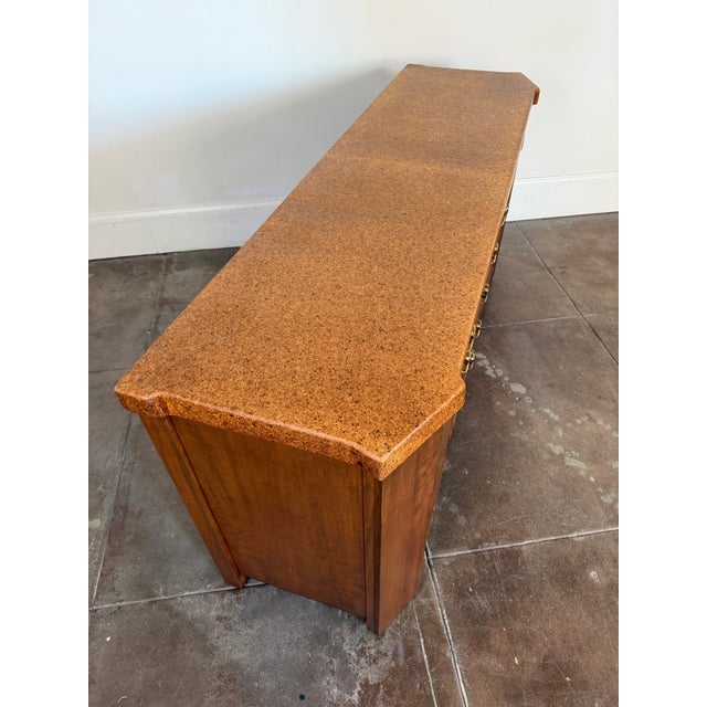 Paul Frankl Mid Century Paul Frankl Cork Credenza For Sale - Image 4 of 13