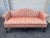 Vintage Mid 20th Century Hickory Chair Chippendale Settee With Peach Silk Damask Upholstery For Sale In Washington DC - Image 6 of 12