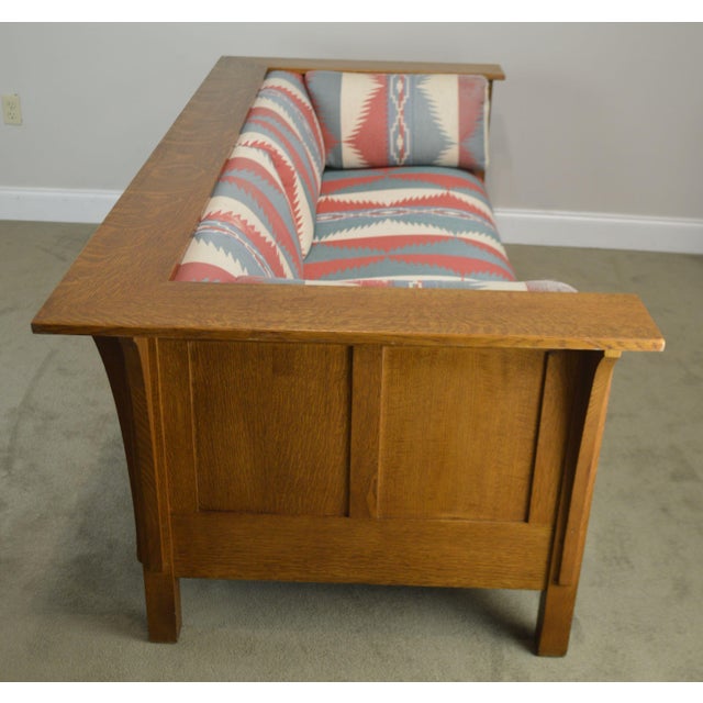 Stickley Mission Collection Oak Prairie Sofa Settle B Chairish