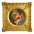 Antique KPM-Style Porcelain Plaque, Madonna Della Sedia After Raphael, Signed Spitz, Giltwood Frame For Sale