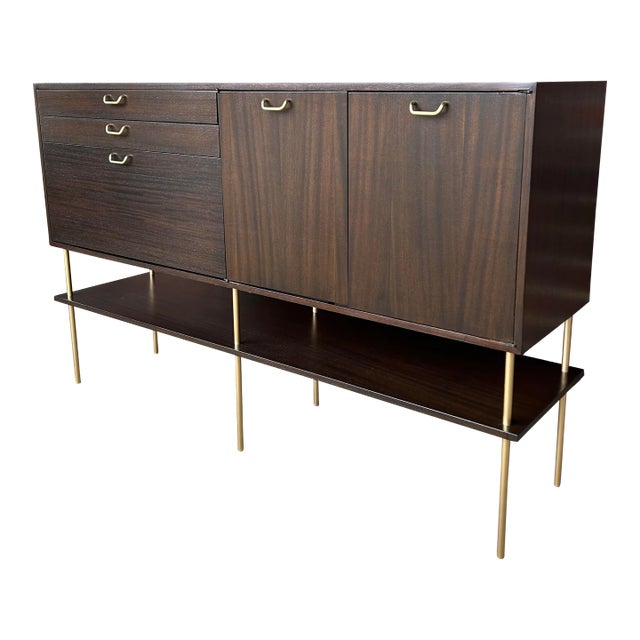 Harvey Probber Sideboard With Drop-Down Bar For Sale