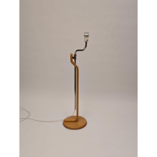 1980s Bentwood Beech Grevie Floor Lamp by Lars Bessfelt for Atelje Lyktan Sweden For Sale - Image 4 of 7